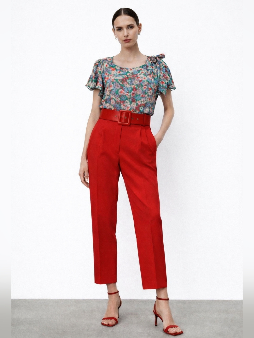 Floral Print Women's Top